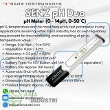 Trans Instruments Senz pH Duo (0-14pH, 0-50°C) pH Meter